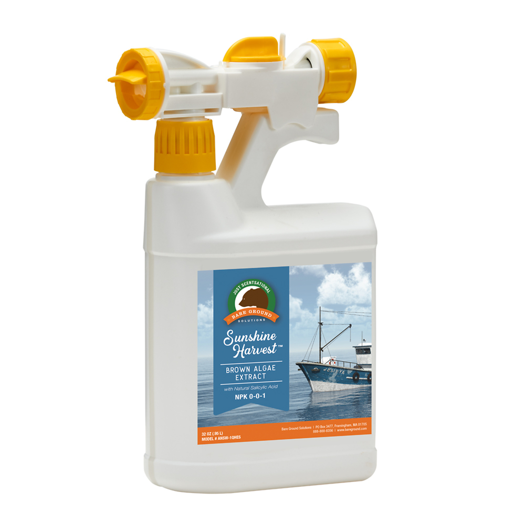 Just Scentsational, Brown Algae Extract w Natural SA Sprayer, Max. Coverage Area 32000 ft², Capacity 2.6 lb, Model# ANSW-1QHES